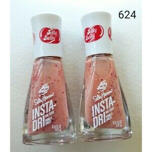 Jelly Belly + Sally Hansen INSTA-DRI Nail Polish ~ "Peach"~ #624 (Lot of 2) ~NEW